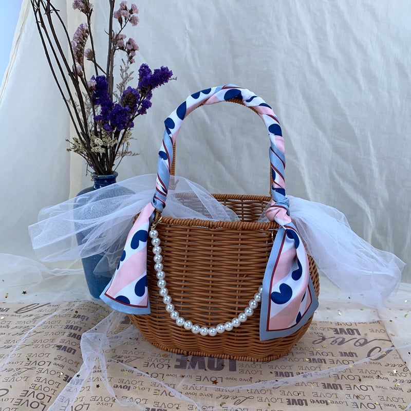 Women Diamond-shaped Handheld Basket Siopsrl
