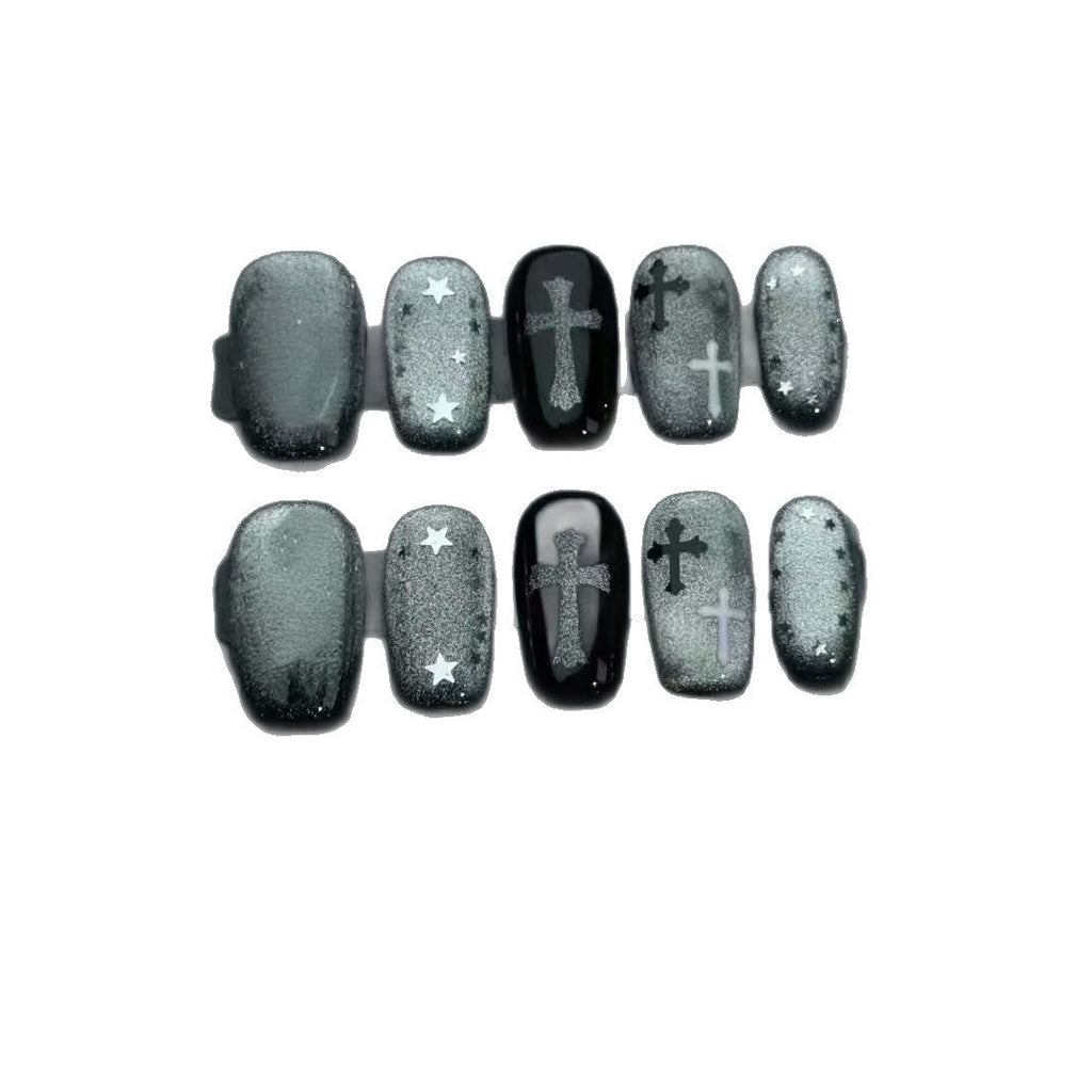 Siopsrl | Gothic-Inspired Press-On Nail Art Set Siopsrl