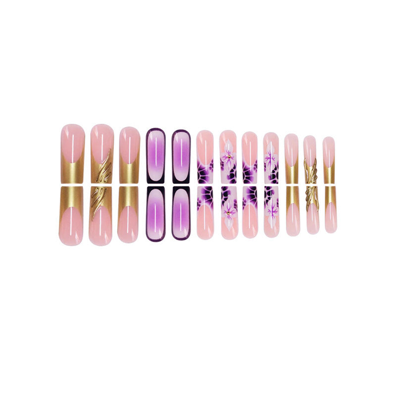 Siopsrl | Floral Acrylic Nail Art Extensions Siopsrl