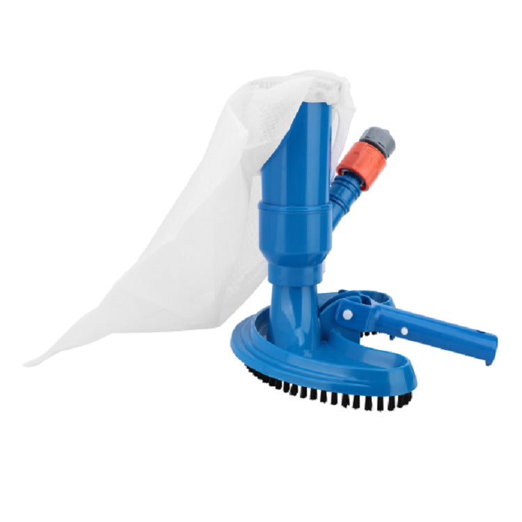 Siopsrl | Telescopic pool vacuum head with heavy duty scrubbing bristles and fine mesh debris collection bag Siopsrl
