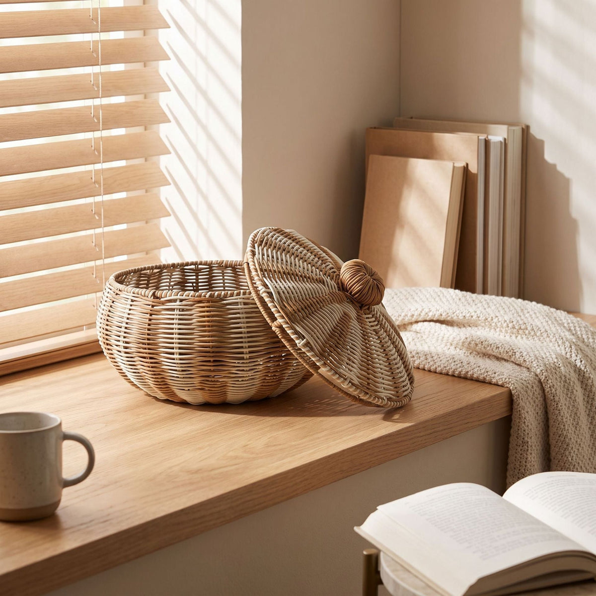 Stylish basket with lid Siopsrl