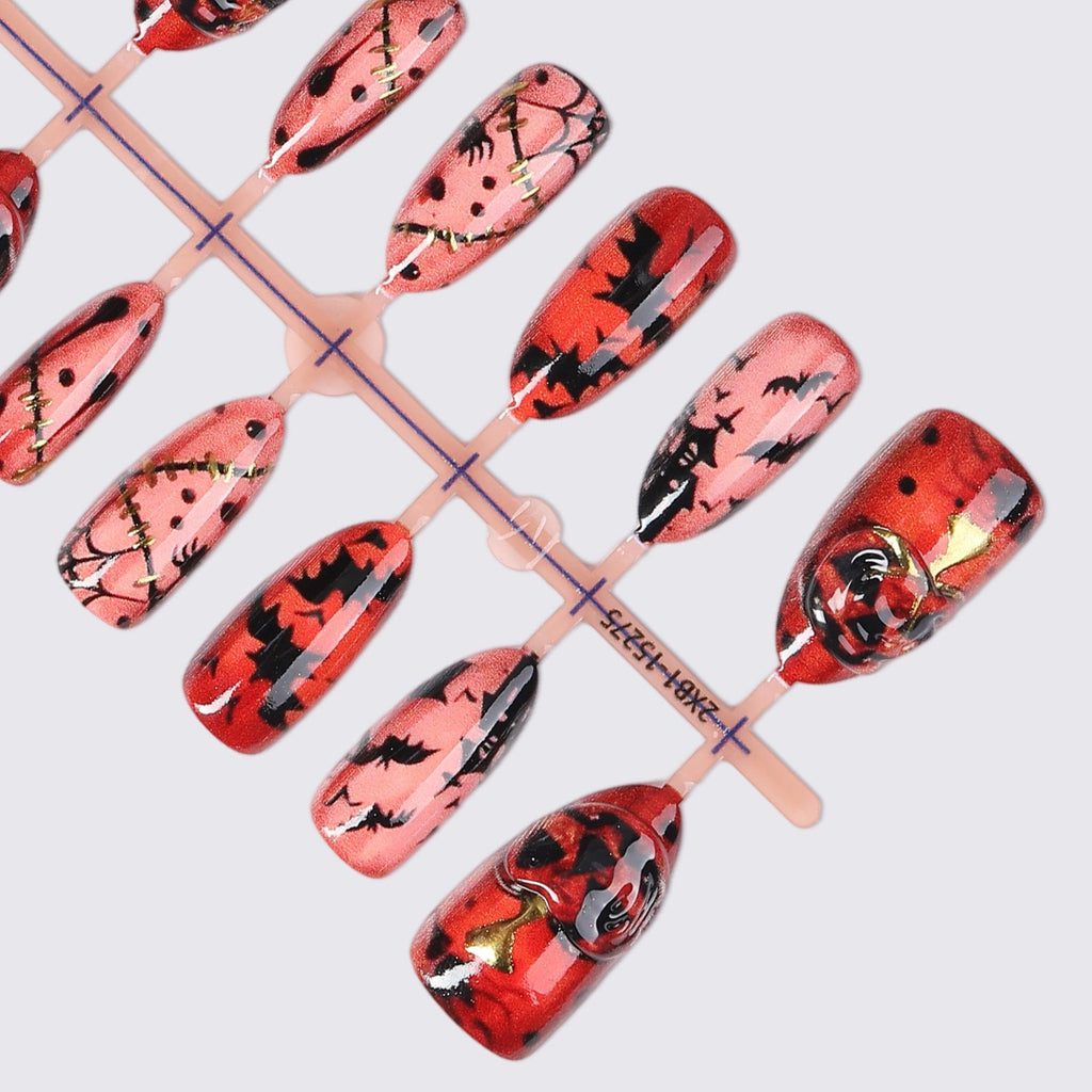 Creative Halloween Nail Art Set with Creepy Designs Siopsrl