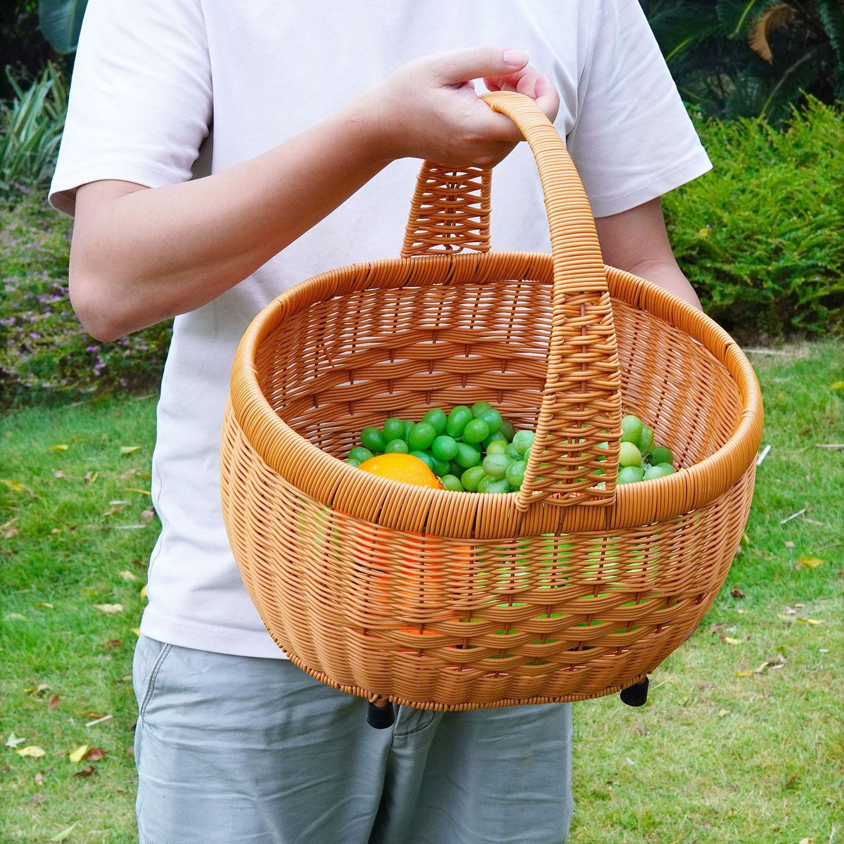 Women's Decorative Basket with Lid Siopsrl