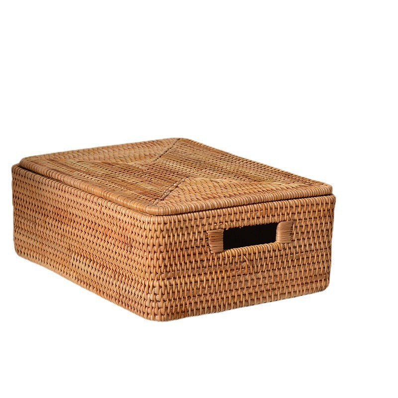 Women rectangular rattan storage basket Siopsrl