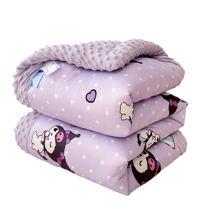 Girls cuddly blanket with versatile animal motif Siopsrl