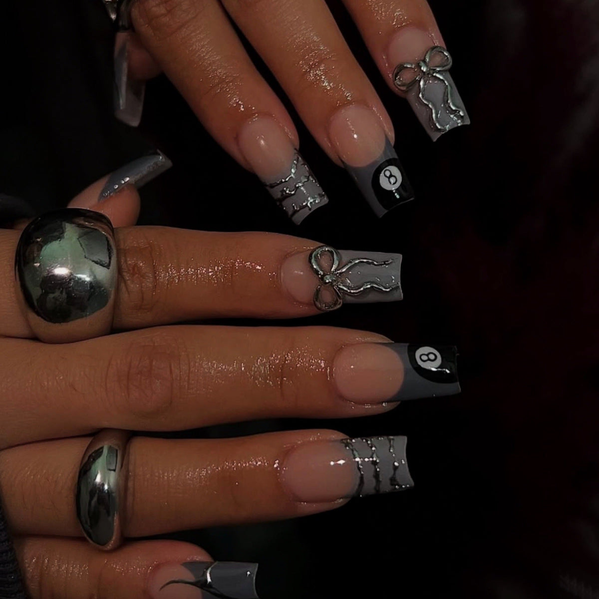 Siopsrl | Artistic Patterned Press-On Nail Art Siopsrl
