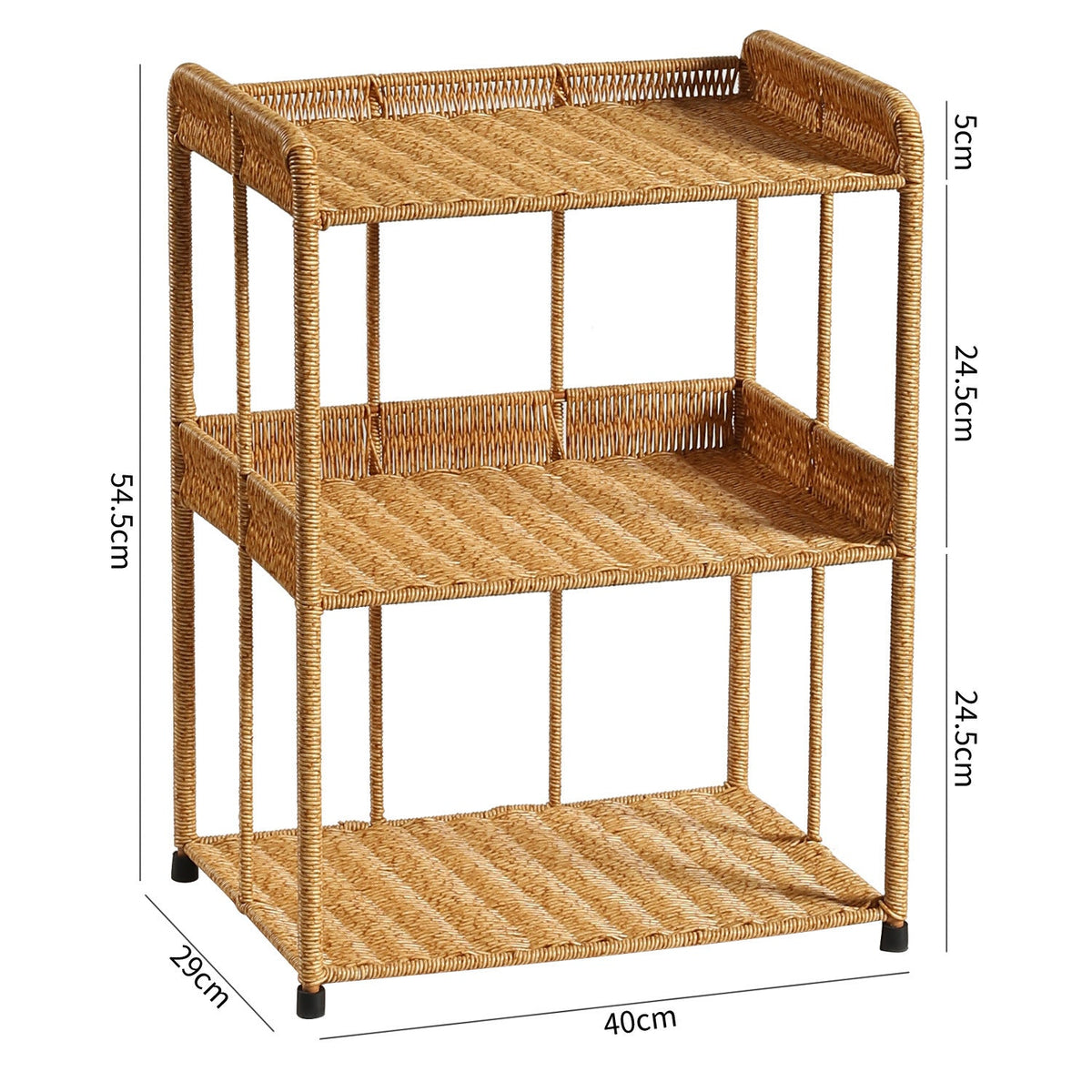 Siopsrl | Three-Tier Open Weave Storage Rack Siopsrl
