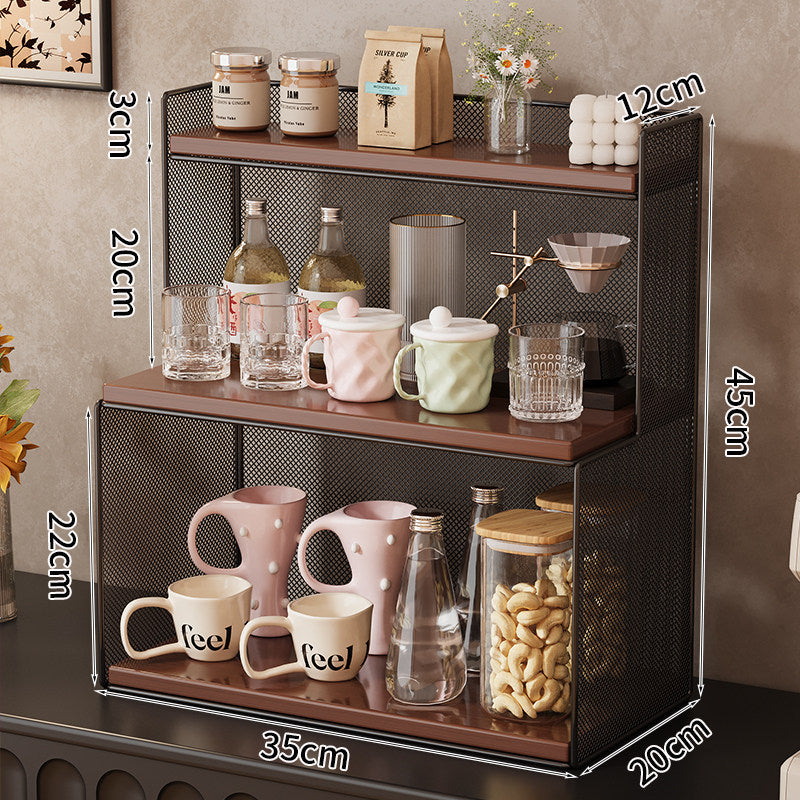 Siopsrl | Three-Tiered Metal Kitchen Storage Rack Siopsrl