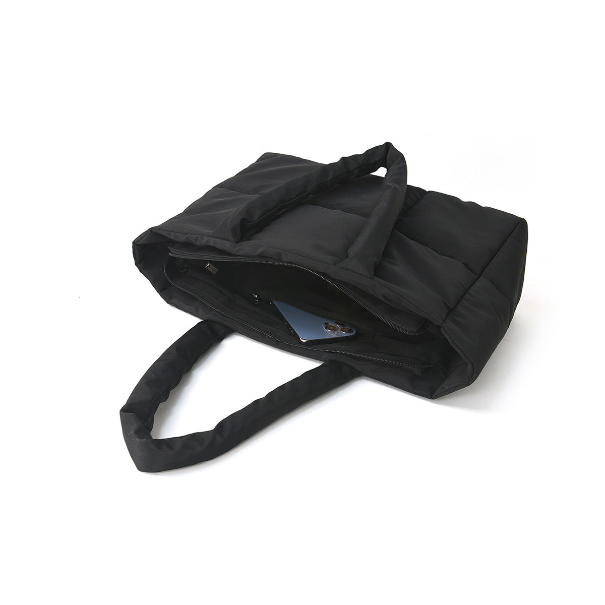 Padded carrying bag with modern quilted design Siopsrl
