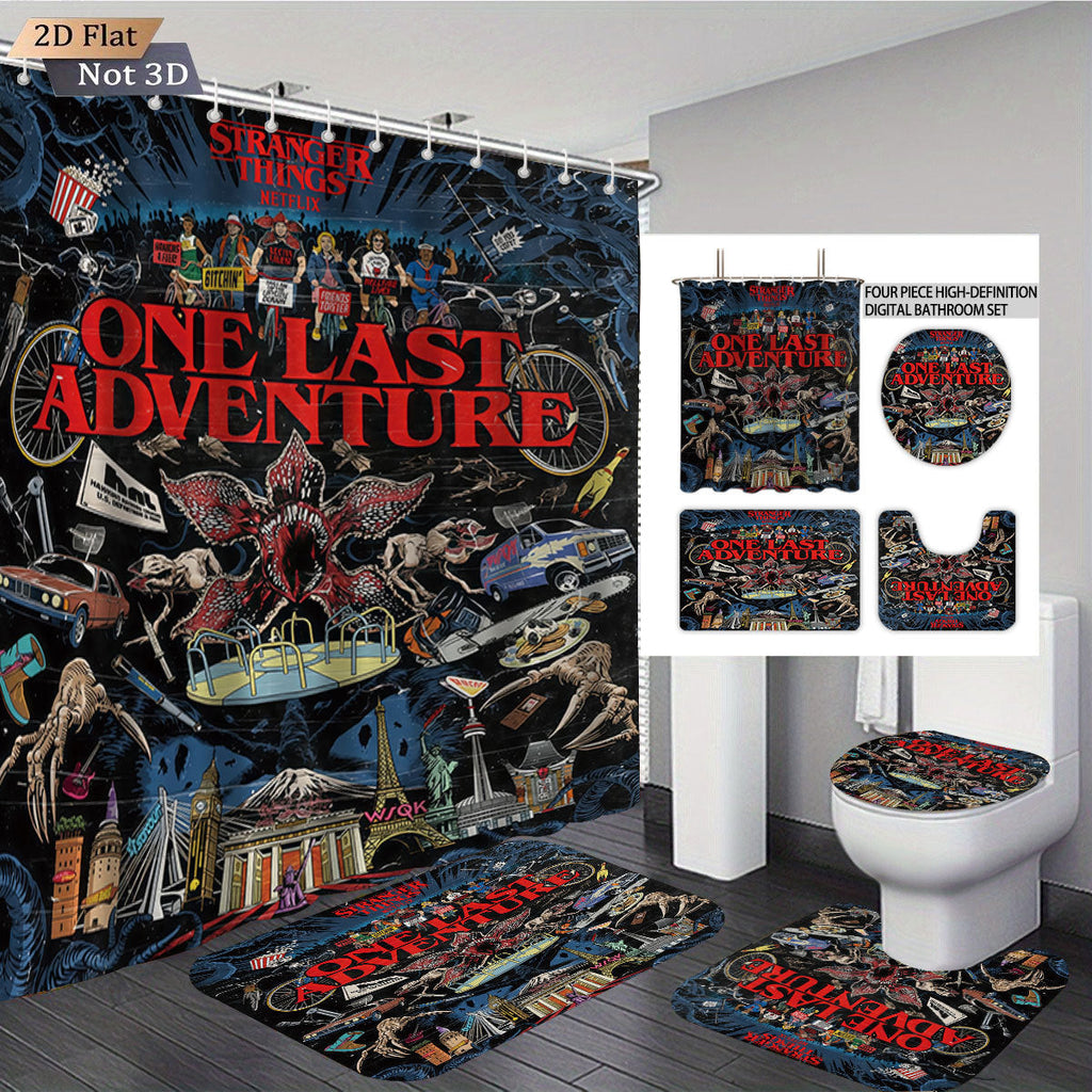 Siopsrl | Stranger Things Adventure-Themed Digital Bathroom Set Siopsrl