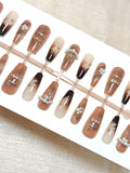Siopsrl | Nail Art Set with Elegant Gradient and Pearled Accents Siopsrl
