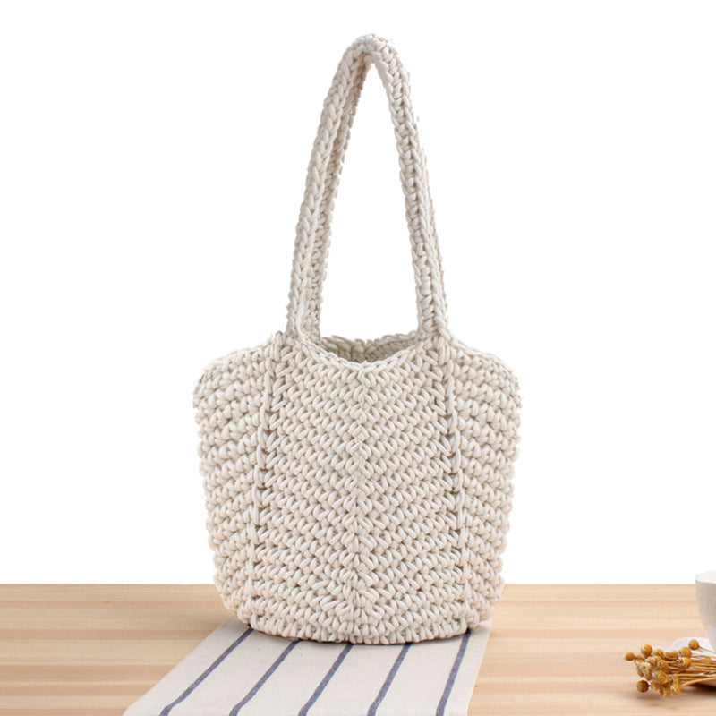 Siopsrl | Handbag Made of Handcrafted Macrame with Textured Design Siopsrl