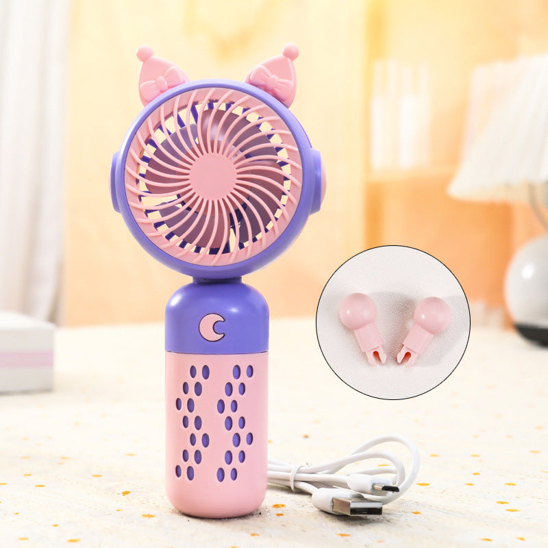 Siopsrl | Women's portable hand fan with cute cat design Siopsrl