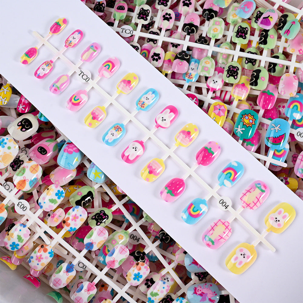 Siopsrl | Children's Fun-Themed Press-On Nail Set Siopsrl