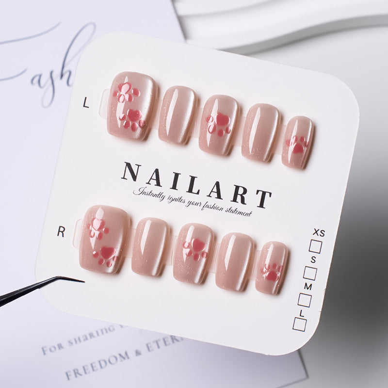 Siopsrl | Press-On Nail Art Set with Elegant Leopard Design Siopsrl