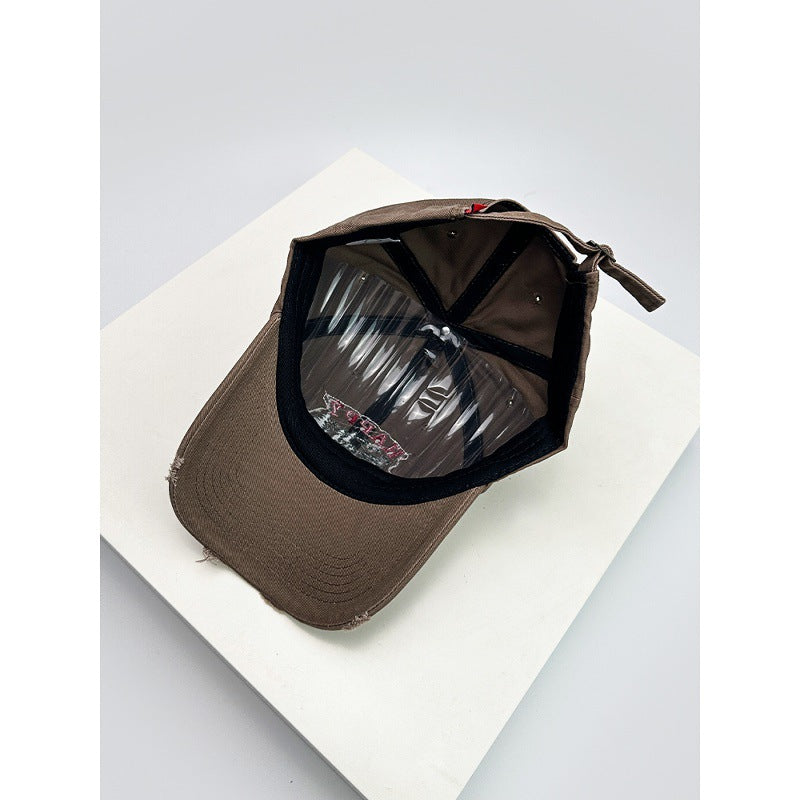 Siopsrl | Men's Distressed Embroidered Camping Cap Siopsrl