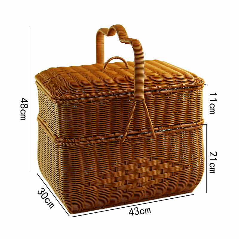 Multi-Tiered Woven Storage Basket Siopsrl