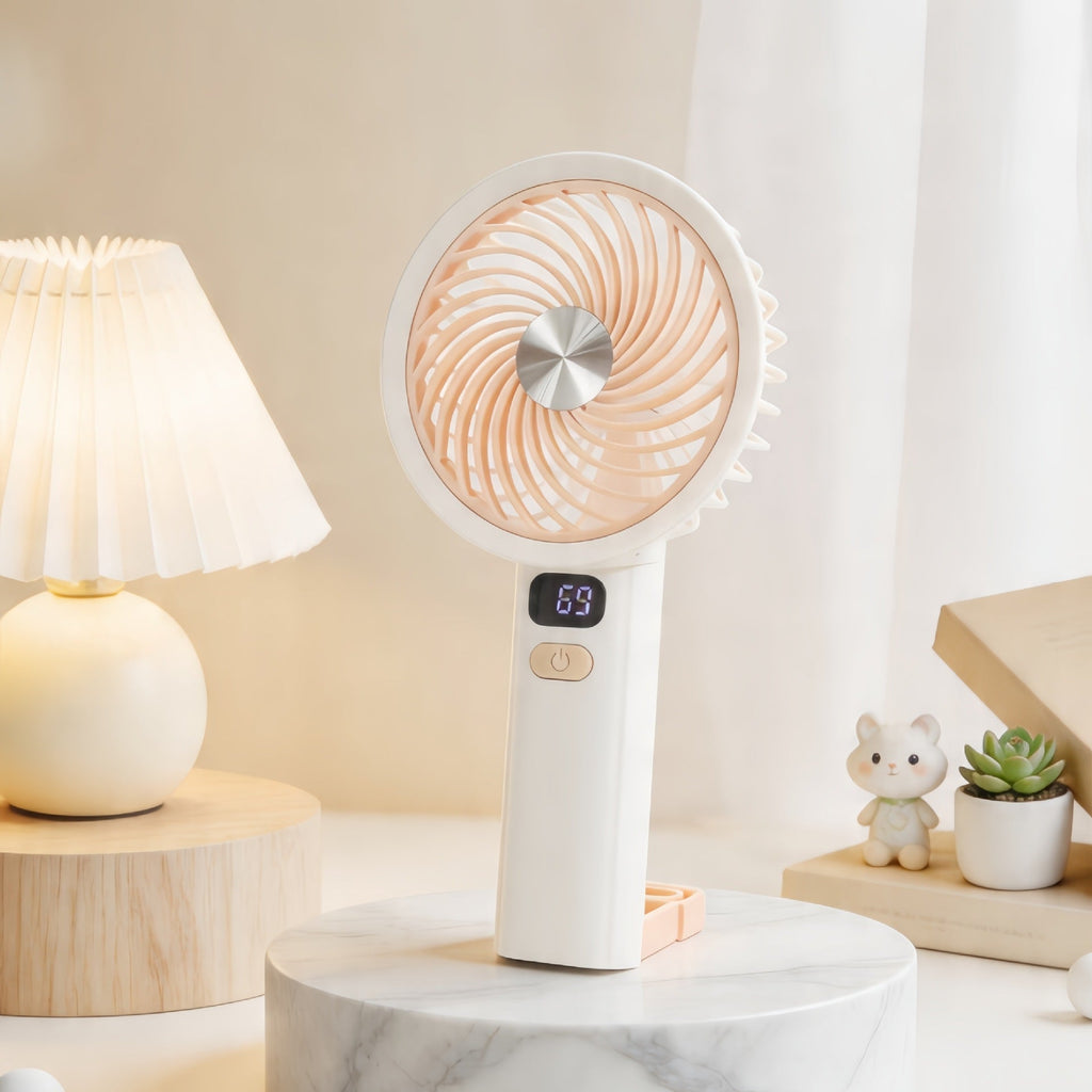 Siopsrl | Women's portable table fan with LED display Siopsrl