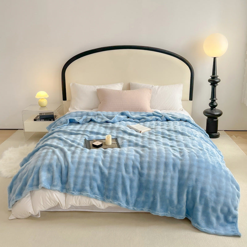 Soft Textured Sherpa Blanket
