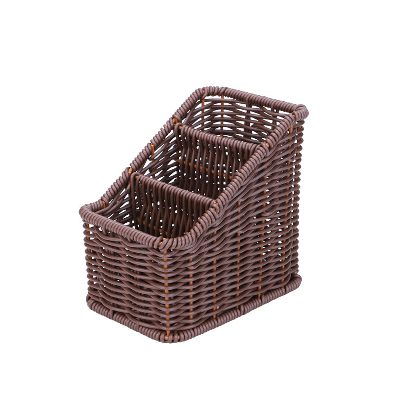 Multi-Compartment Woven Organizer Basket Siopsrl