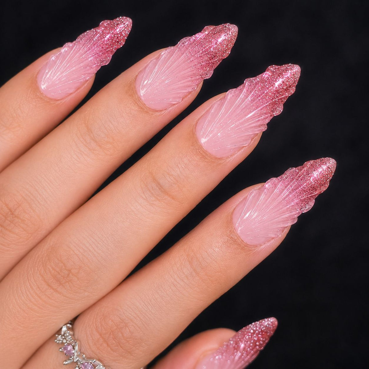 Siopsrl | Premium Glitter Artificial Nails Siopsrl