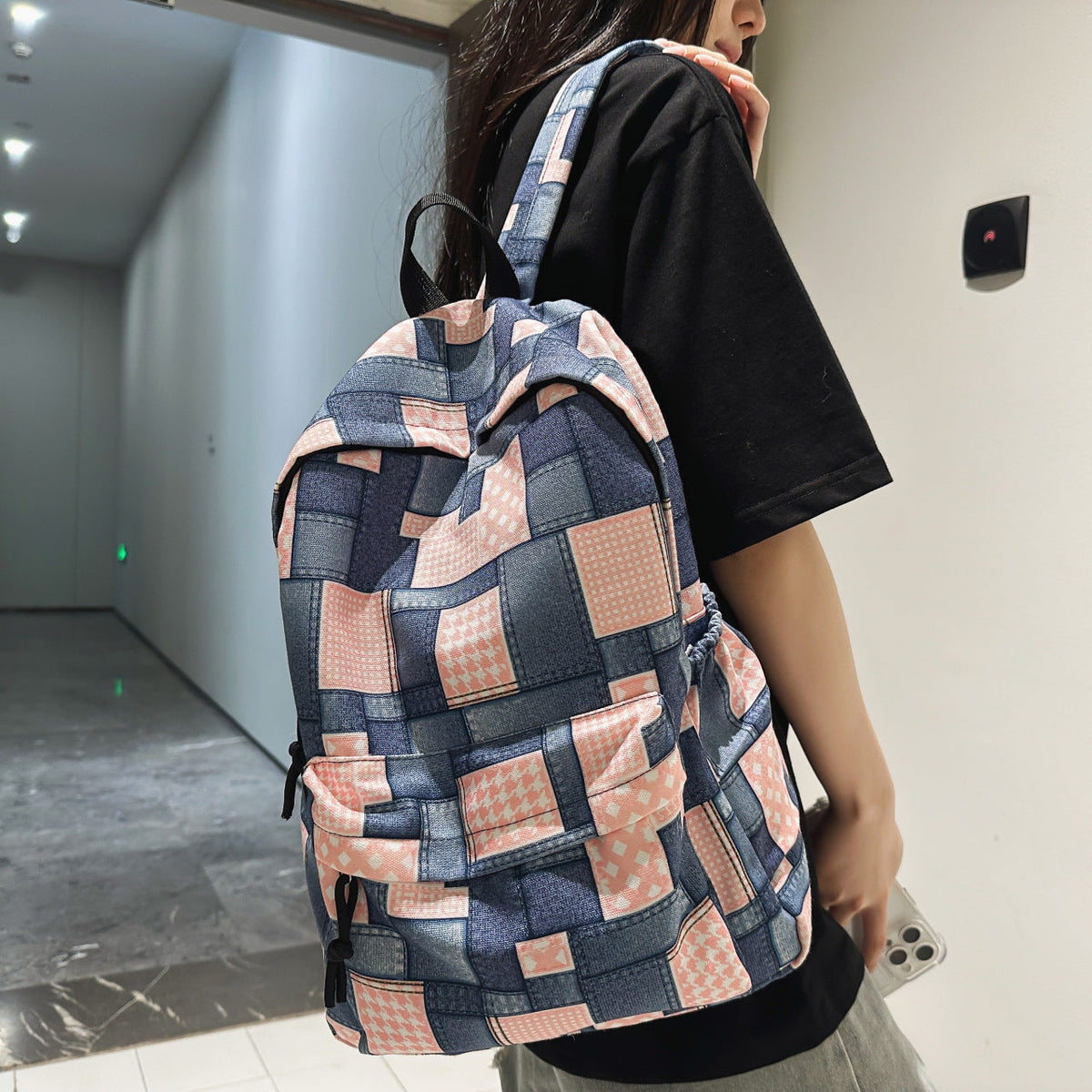 Siopsrl | Backpack in Creative Patchwork Design Siopsrl