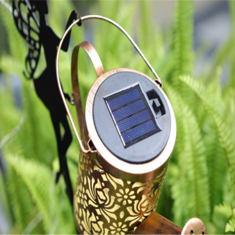 Decorative Fairy Silhouette Garden Stake With LED Watering-Can Cascade Light Siopsrl