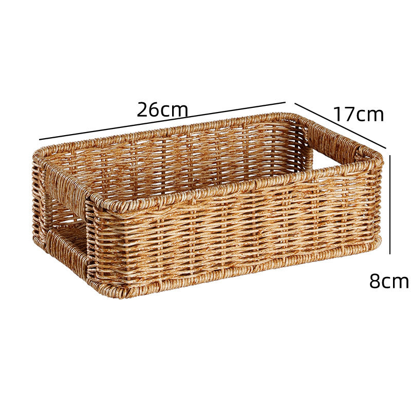 Handcrafted Rectangular Wicker Storage Bin Siopsrl