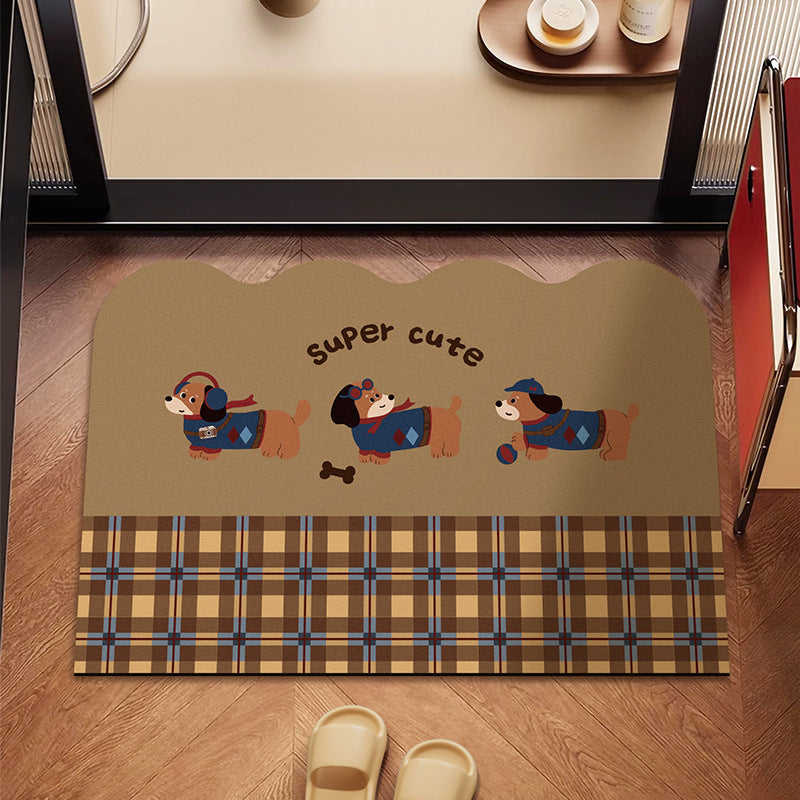 Siopsrl | Playful Dog-Themed Floor Mat Siopsrl