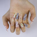 Siopsrl | Artificial Nails in Modern Design with Graphic Patterns Siopsrl
