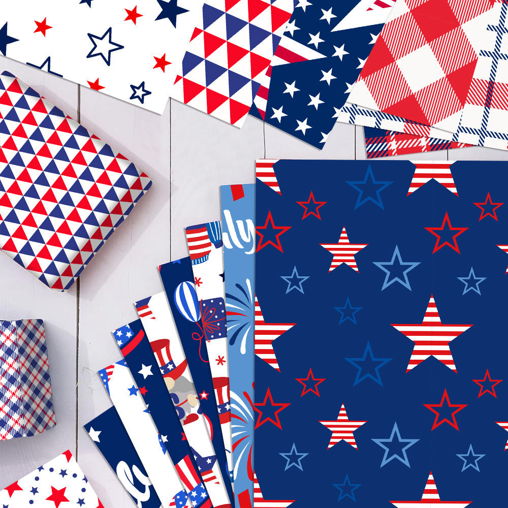 Siopsrl | Unisex patterned party napkins made of paper with star and stripe designs Siopsrl
