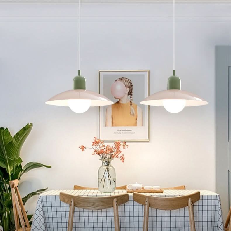 Siopsrl| Modern Macaron Bauhaus Pendant Light – Iron Shade