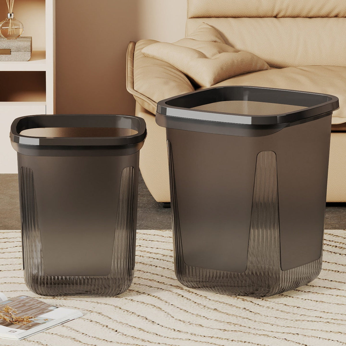 Sleek Bathroom Waste Basket Siopsrl