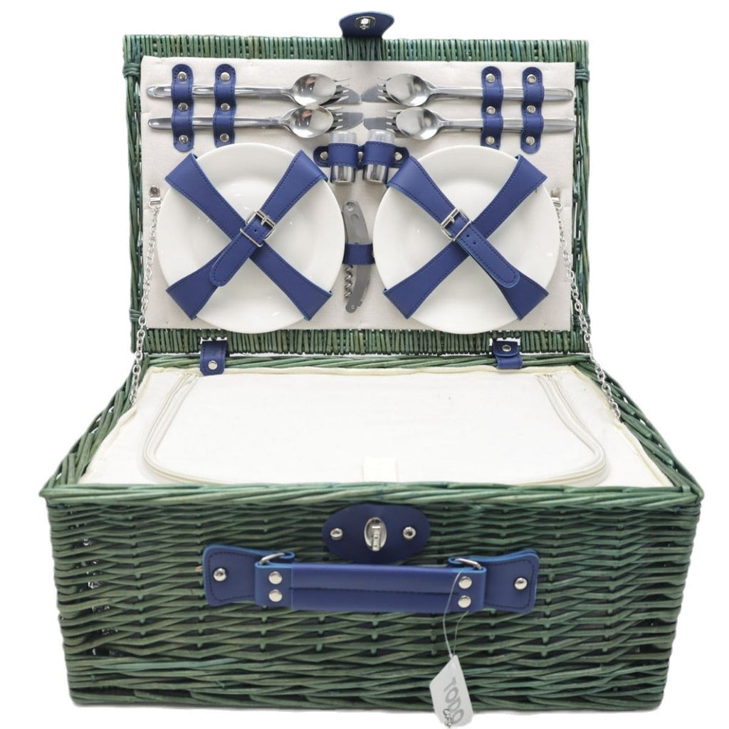 Ladies picnic basket with extensive equipment options and stylish interior lining Siopsrl