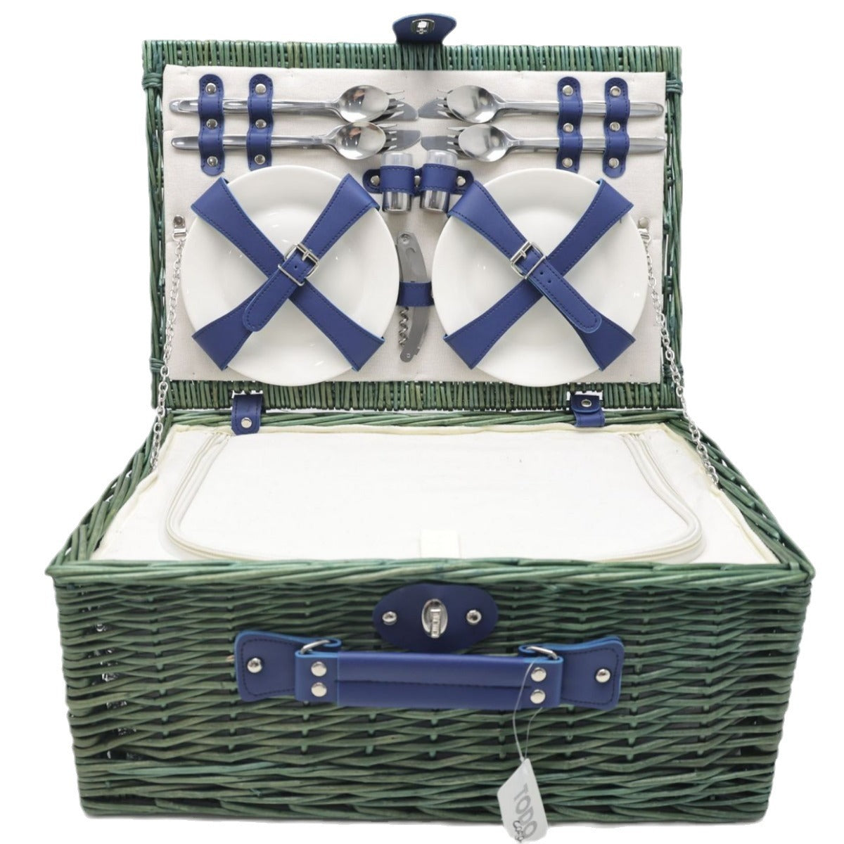 Ladies picnic basket with extensive equipment options and stylish interior lining Siopsrl