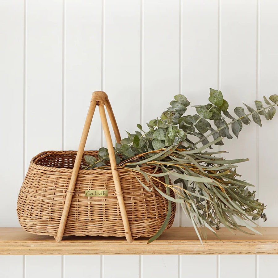 Handmade basket with ergonomic handle Siopsrl