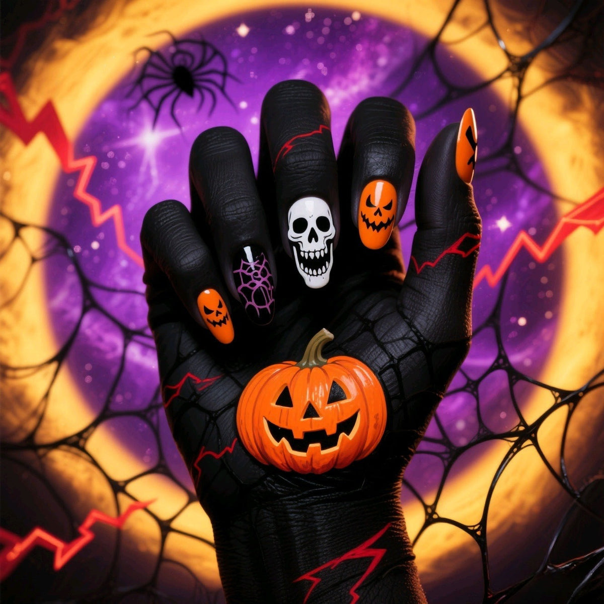 Halloween Artificial Nail Set Siopsrl