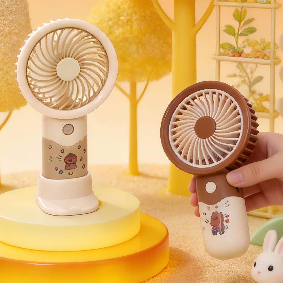 Siopsrl | Ladies portable hand fan with ergonomic design and cute motif Siopsrl