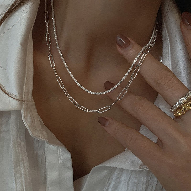 Siopsrl | Layered Chain Link Necklace Siopsrl