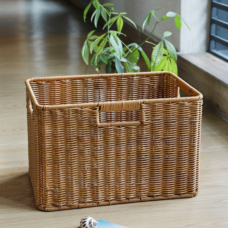 Siopsrl | Woven Storage Basket with Ergonomic Cutout Handles Siopsrl