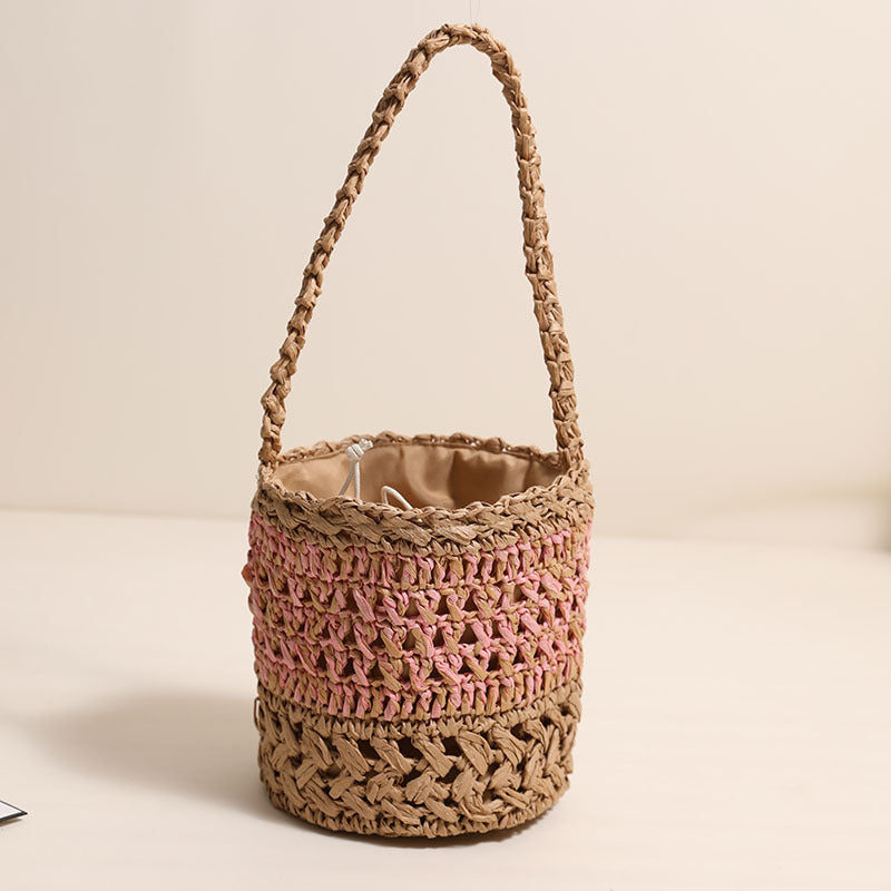 Siopsrl | Trendy Handmade Basket Bag with Practical Drawstring Closure Siopsrl