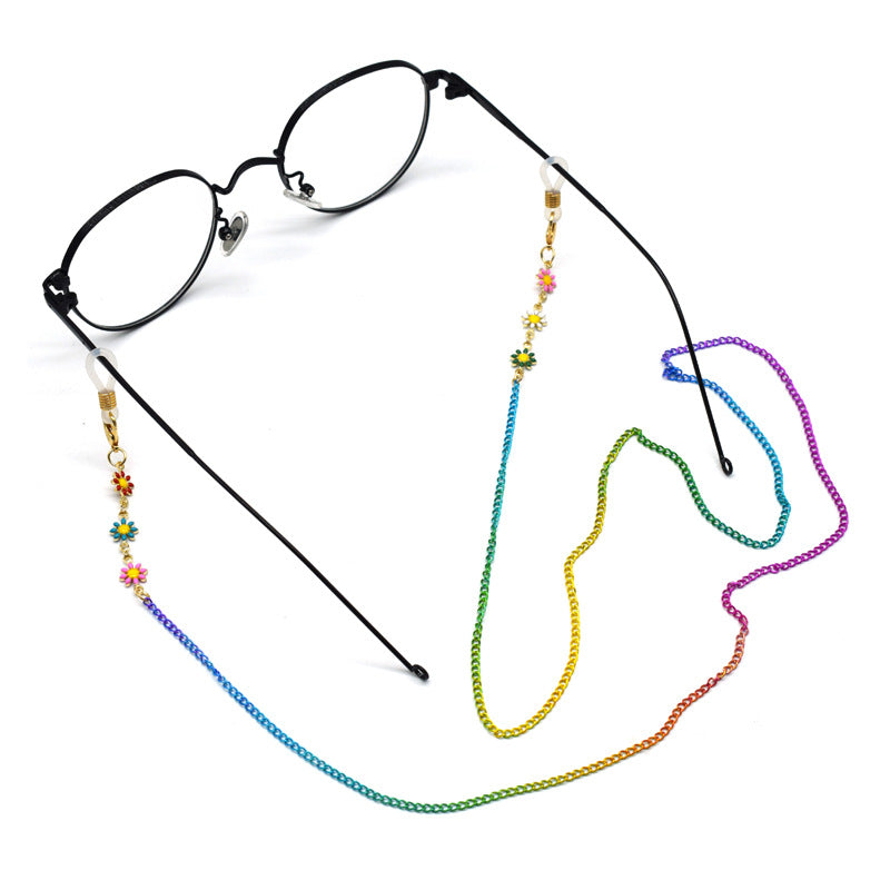 Siopsrl | Floral Patterned Eyewear Chain Siopsrl