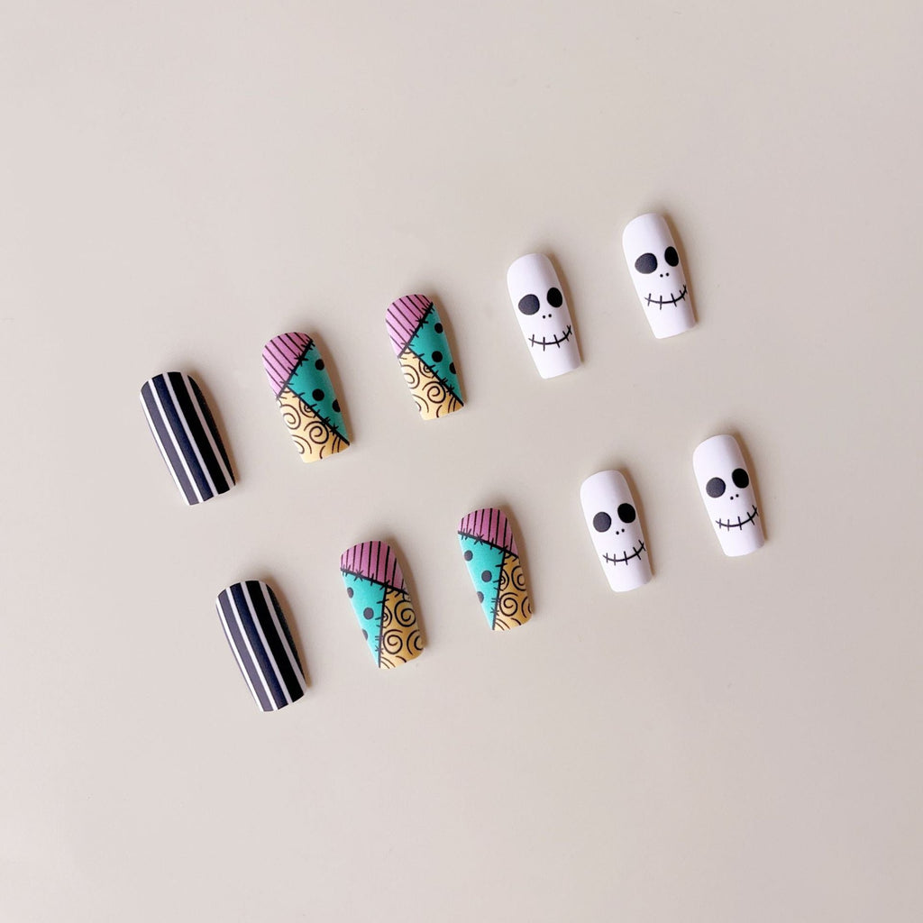 Creative nail art set with imaginative Halloween designs Siopsrl