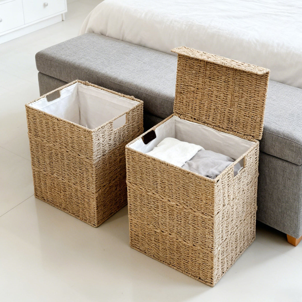 High-quality laundry basket with lid and handles Siopsrl