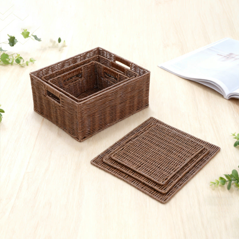 Women storage baskets made of woven material Siopsrl