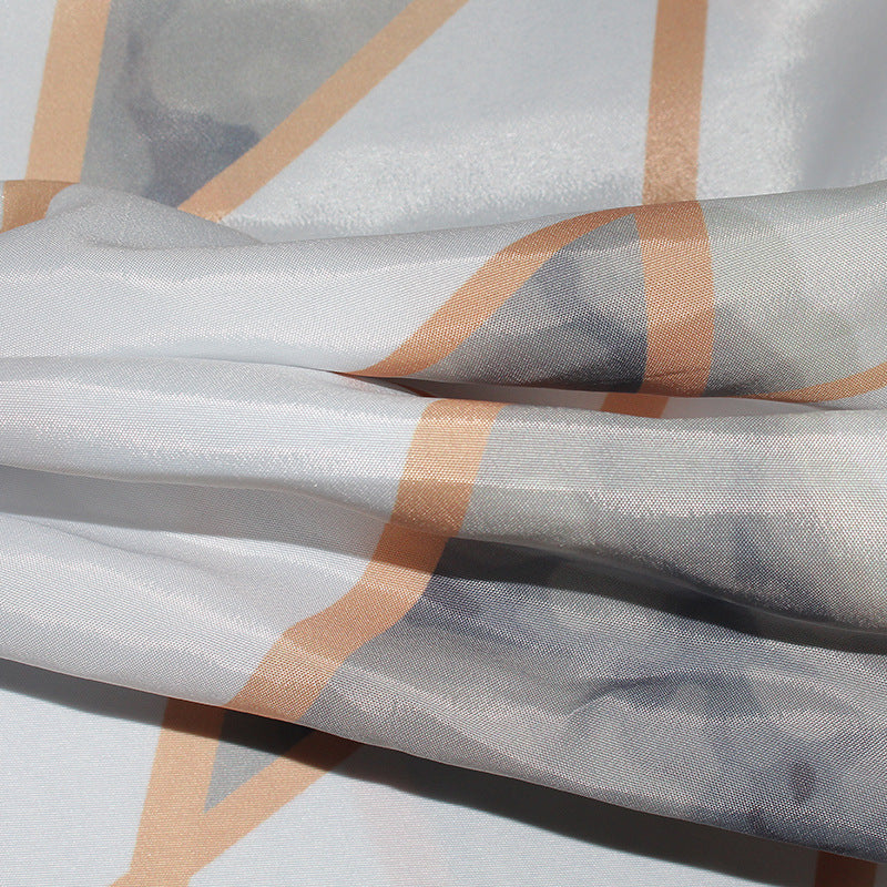 Siopsrl | Women's Artistic Geometric Shower Curtain Siopsrl