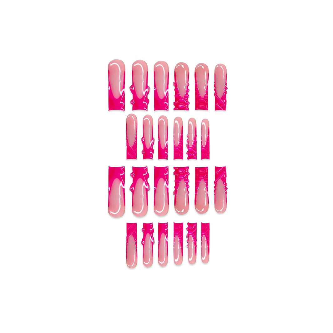 Siopsrl | Stylish Long Length Press-On Nails Siopsrl