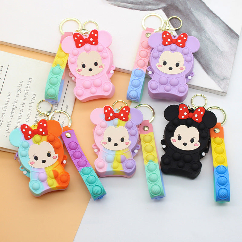 Siopsrl | Women's Keychain with Pop It Design Siopsrl