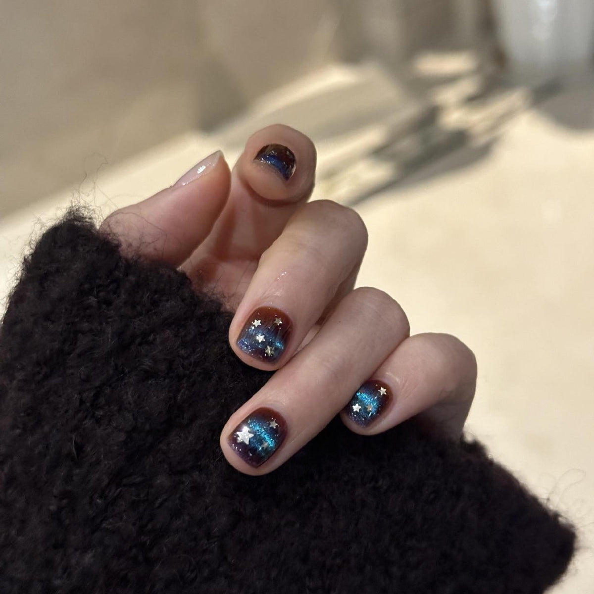 Siopsrl | Glamorous Art Nails with Sparkling Star Design Siopsrl