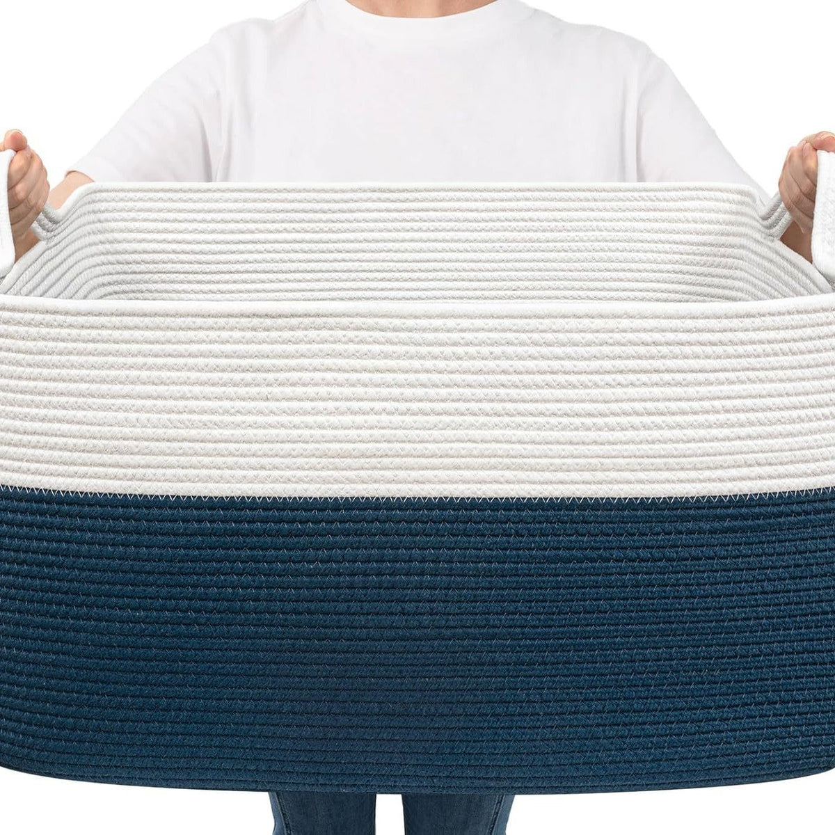 Women Versatile Storage Basket with Sturdy Handles Siopsrl